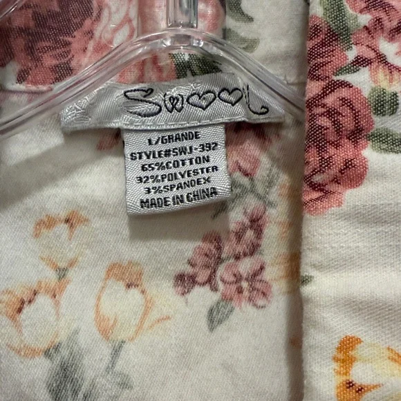 Vintage Floral Sleeveless Denim Vest Dress Jacket Jean Jacket - Picture 4 of 6